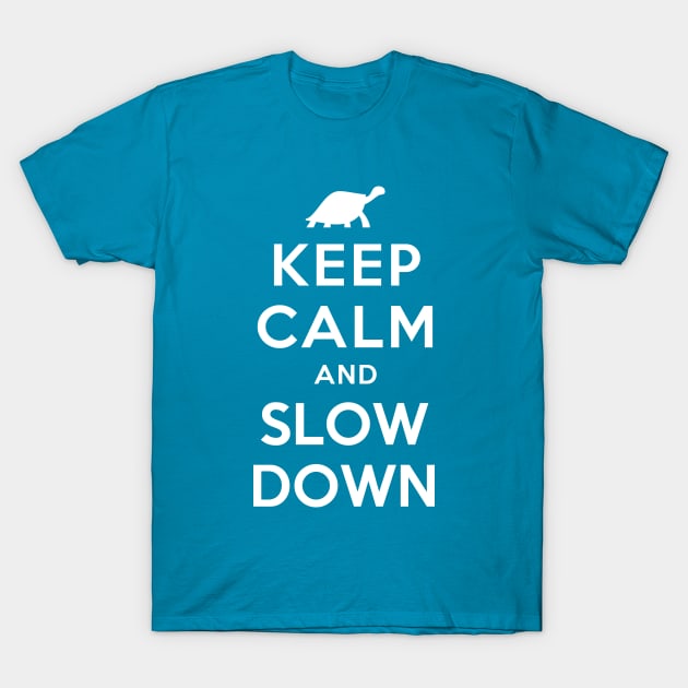 KEEP CALM AND SLOW DOWN T-Shirt by redhornet